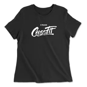 3 Peaks CrossFit Cursive Womens - Relaxed Jersey T-Shirt