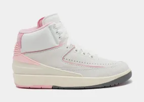 Air Jordan 2 Retro Soft Pink Womens Lifestyle Shoes (Summit White/Medium Soft Pink)