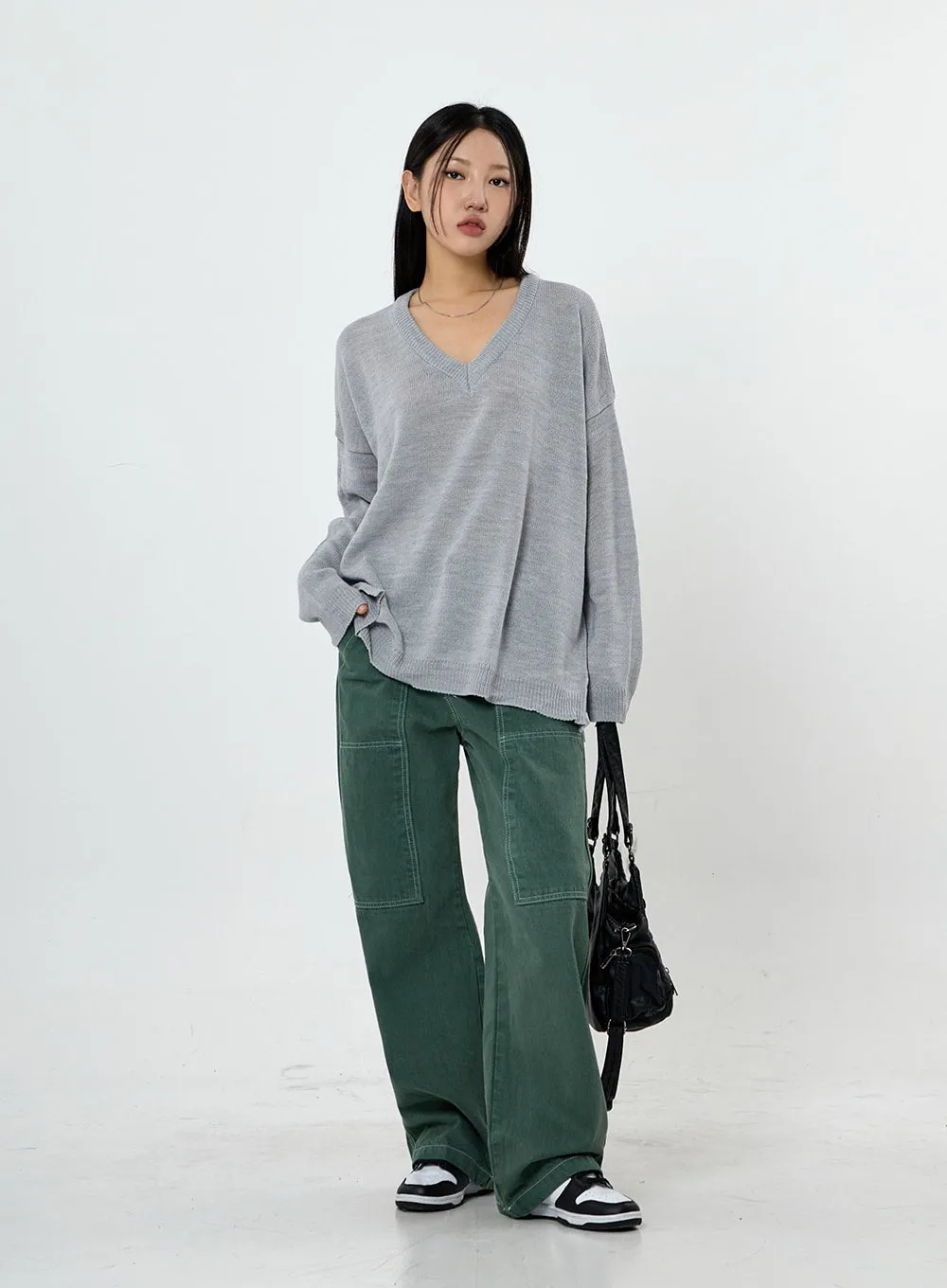 Austin V-Neck Long Sleeve Knit CS28