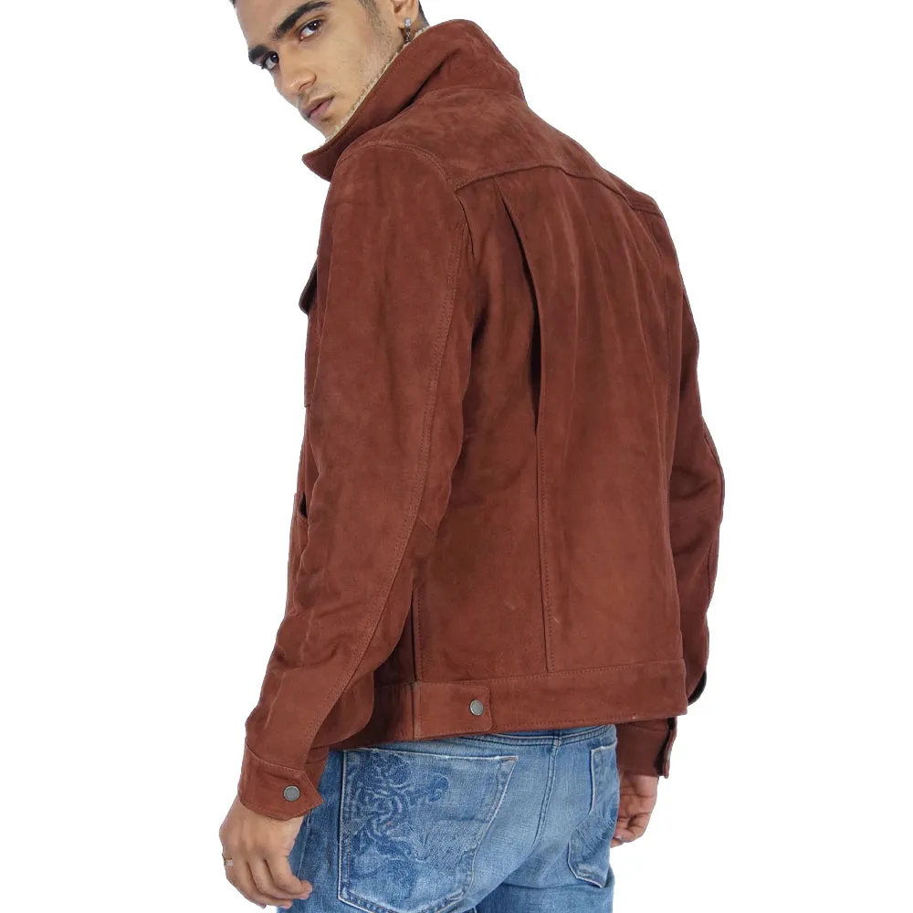 Avedo Vintage Brown Leather Jacket