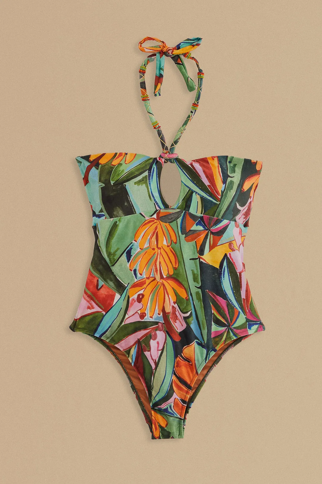 Banana Foliage One Piece Swimsuit