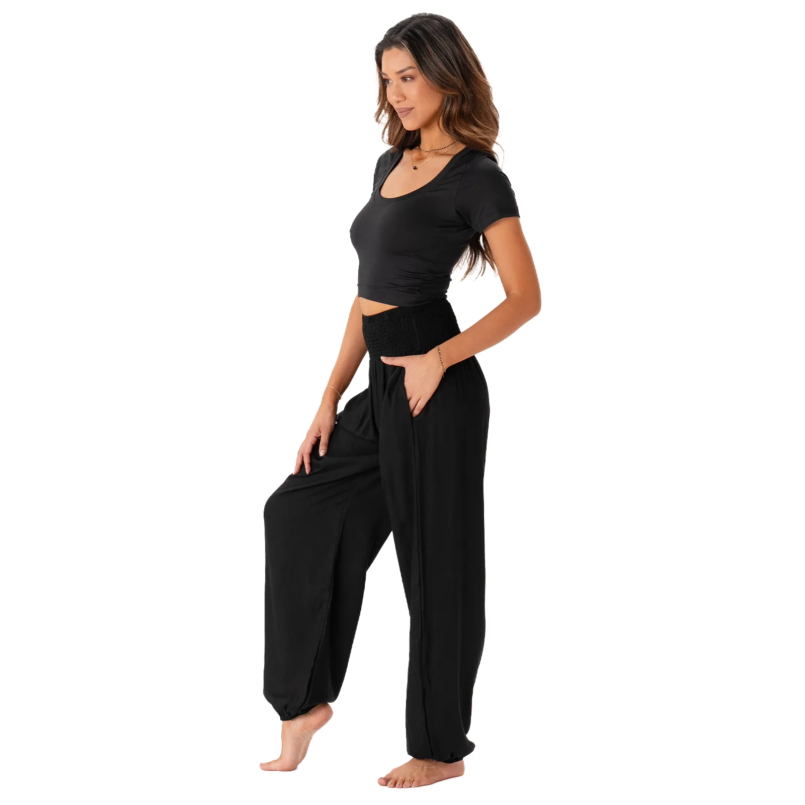 Black Harem Pants