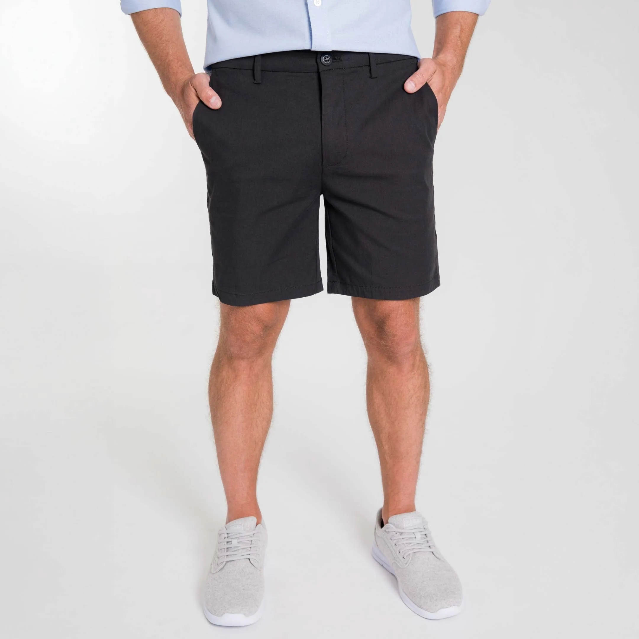 Black Transit Tech Chino Short