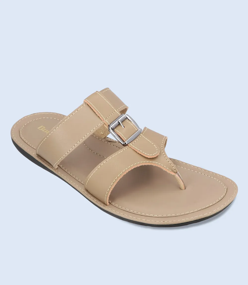 BM5465-BEIGE-Men Chappal