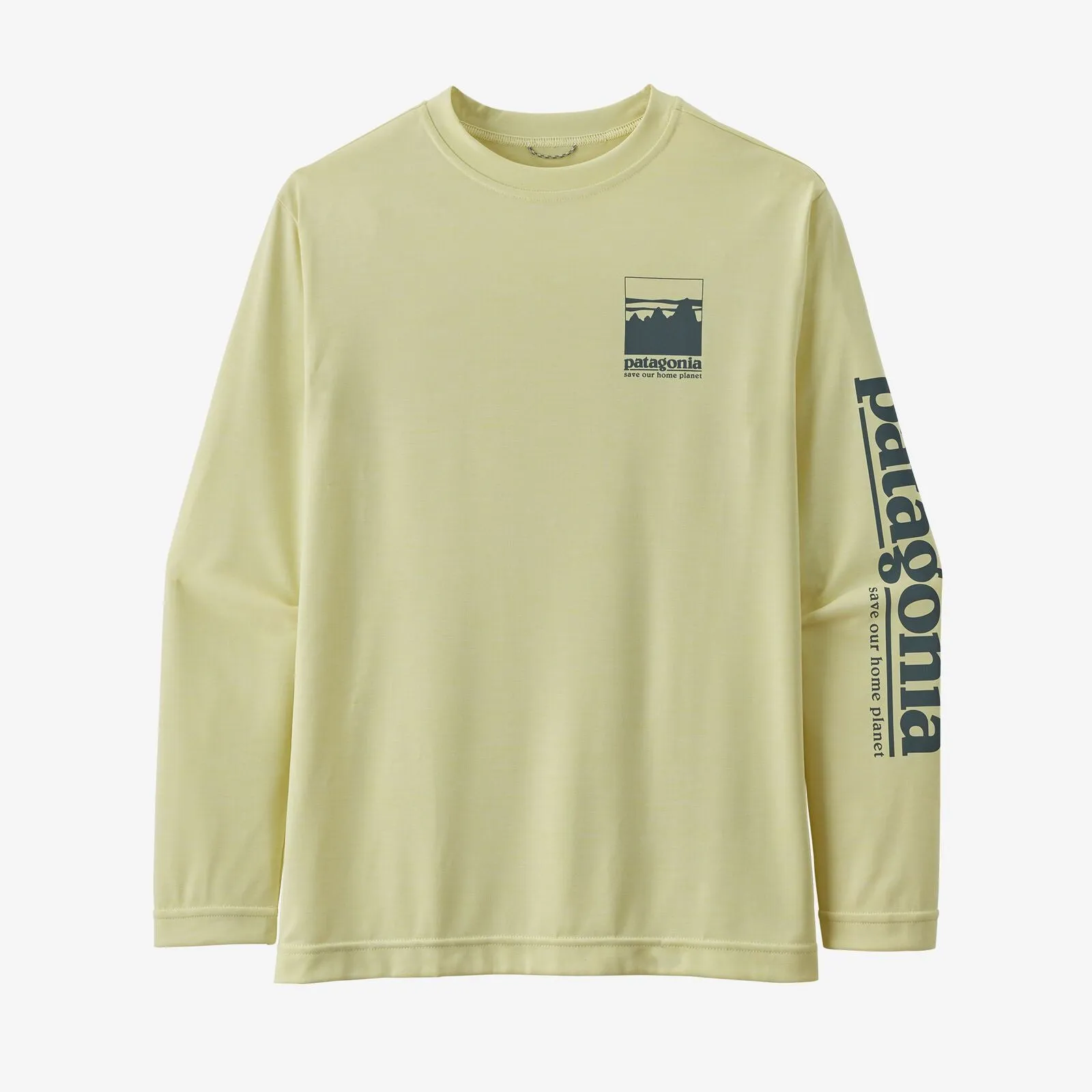 Boy's Patagonia | Capilene Cool Daily Long Sleeve T-Shirt |Isla Yellow