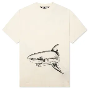 Broken Shark Classic Tee - Butter/Black