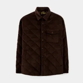 Brown Cord Mens Jacket (Brown)