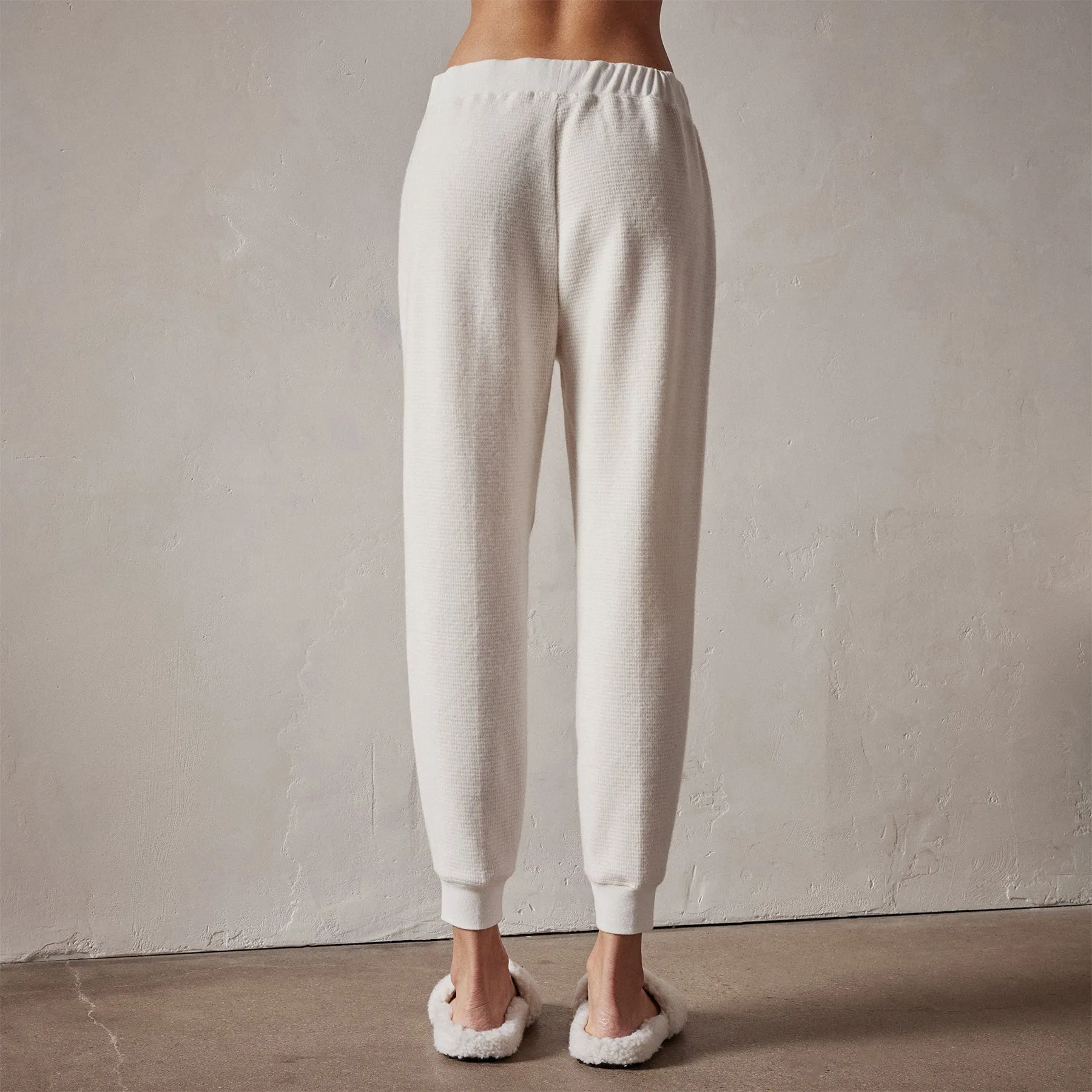 Brushed Thermal Knit Long John - Oyster