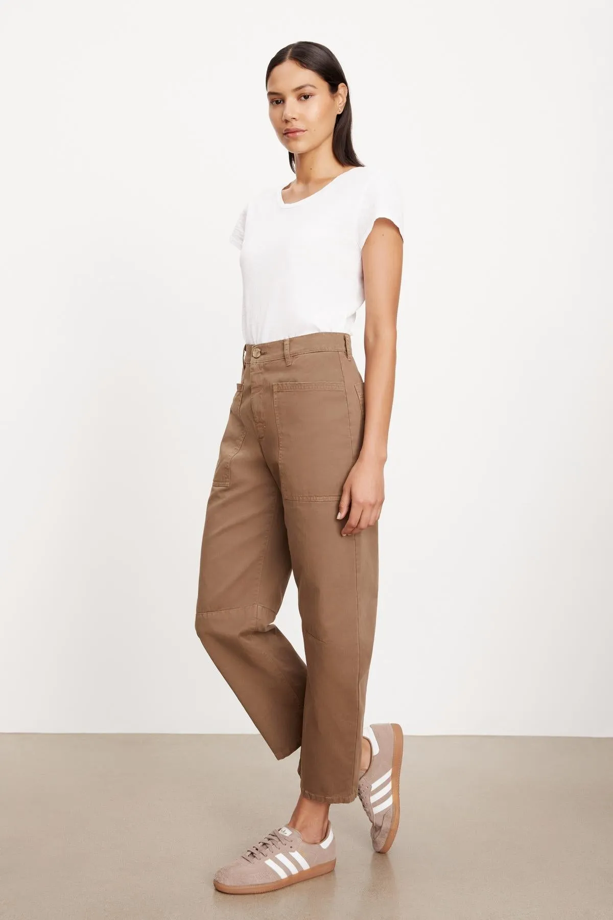 BRYLIE SANDED TWILL UTILITY PANT