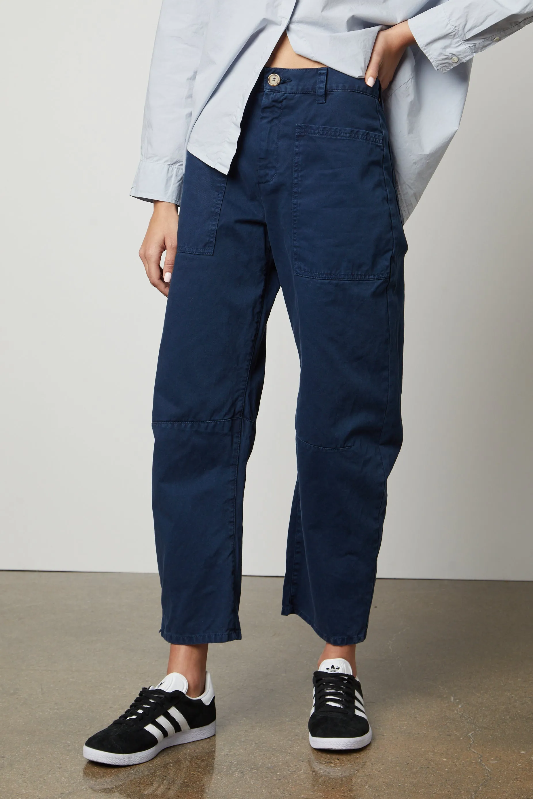 BRYLIE SANDED TWILL UTILITY PANT