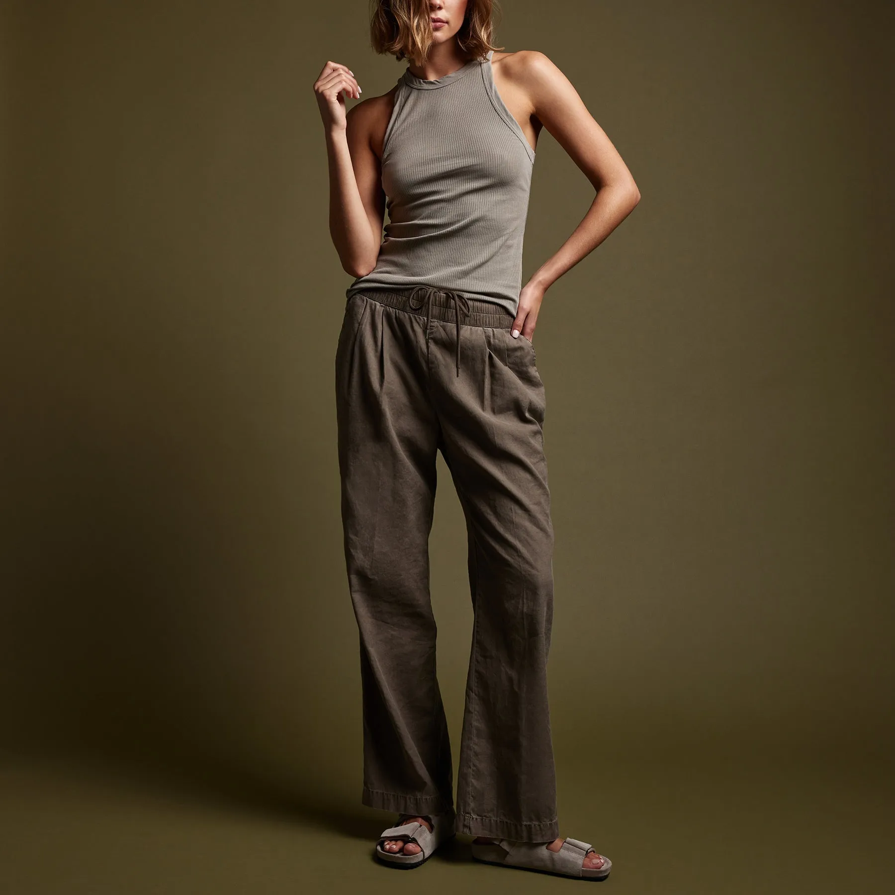 Canyon Linen Pant - Ammo Pigment