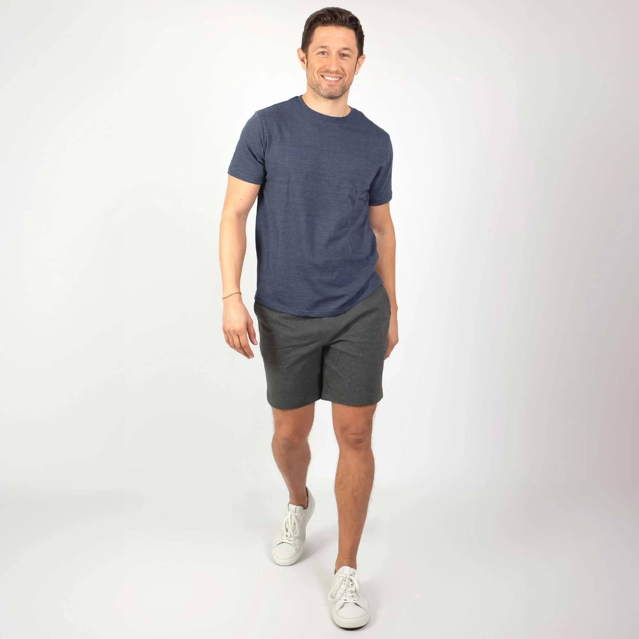 Charcoal French Terry Short