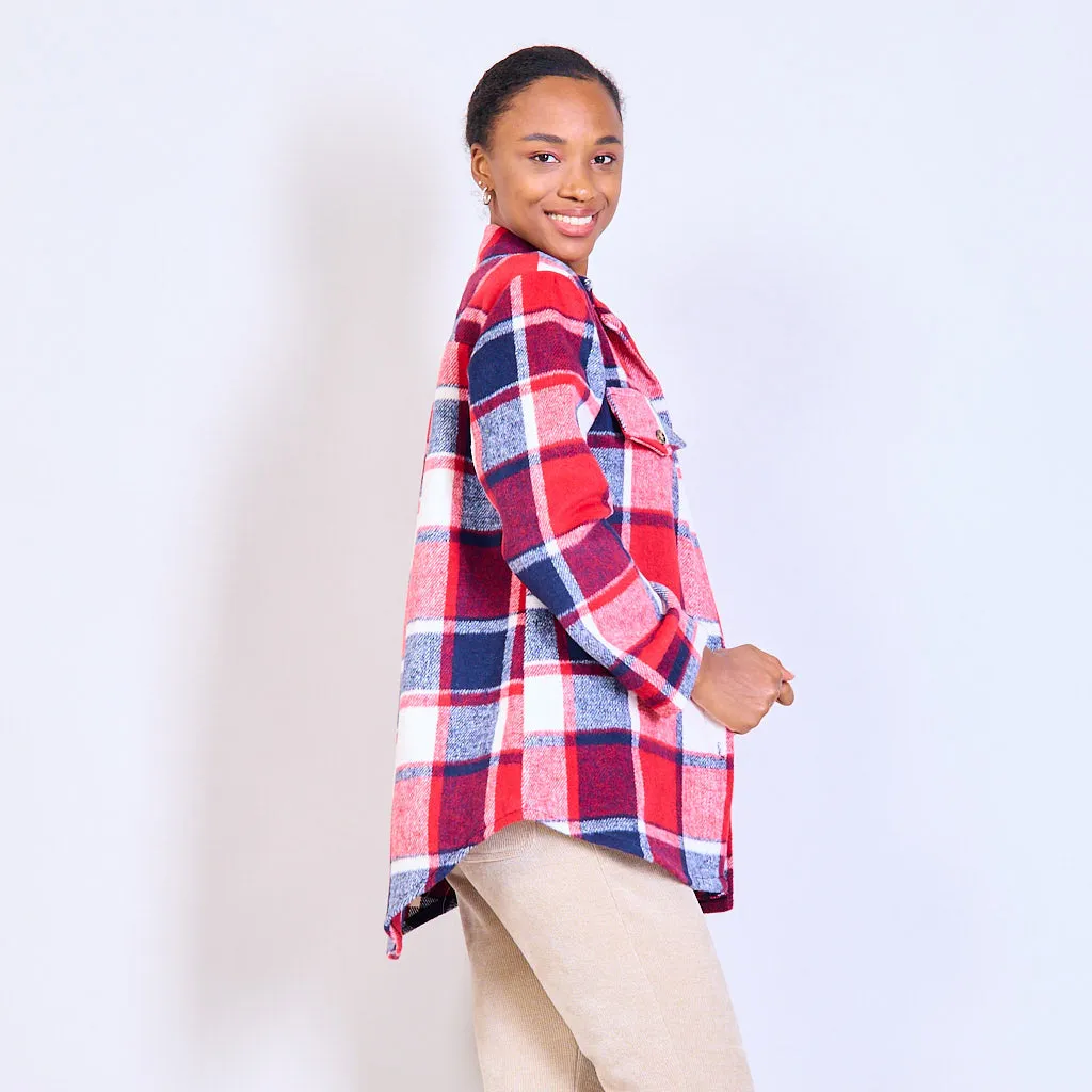 Checked shirt jacket wholesale