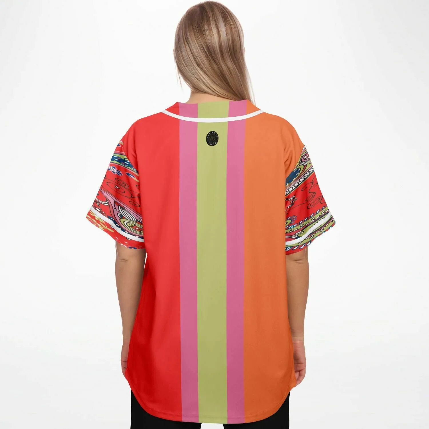 Chili Pepper Colorblock Trio Button Front Jersey