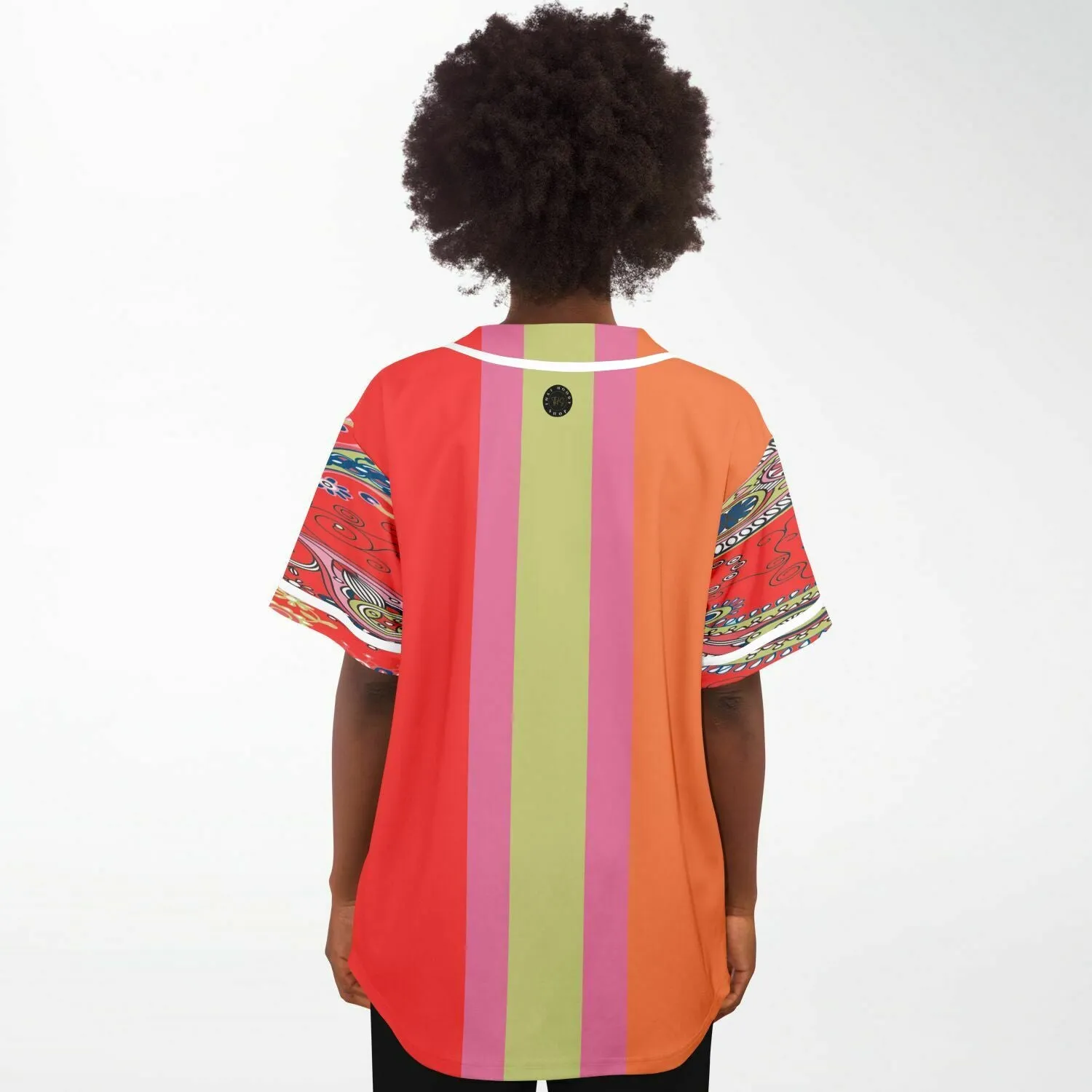 Chili Pepper Colorblock Trio Button Front Jersey