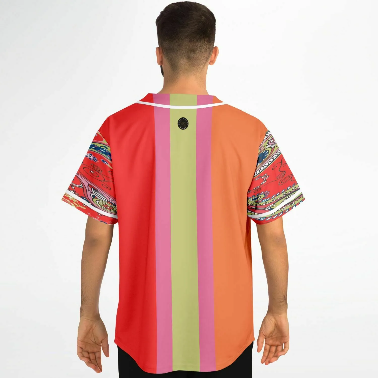 Chili Pepper Colorblock Trio Button Front Jersey