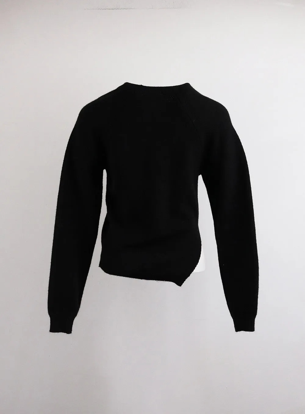 Crew Neck Slit Knit Sweater OJ418