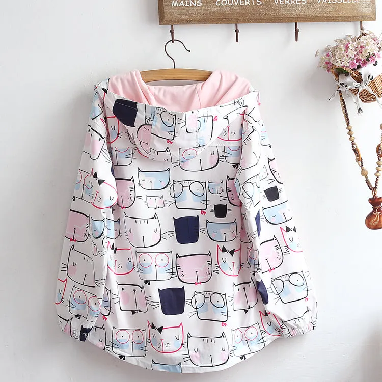 Cute Cat Hoodie Jacket AD12243