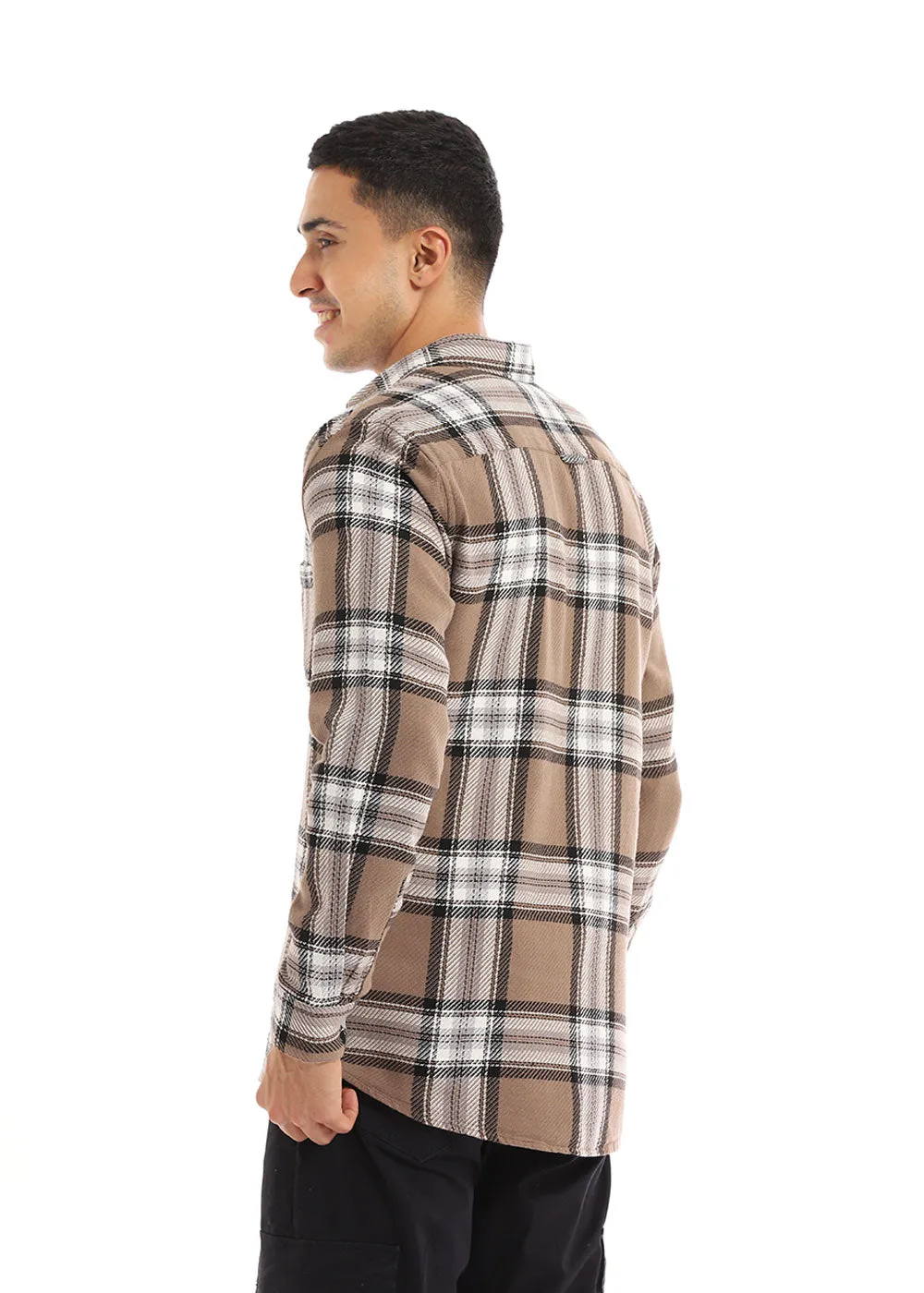 Dobby Check Stone Shirt