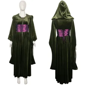 green velvet dress women Padmé Naberrie Amidala Cosplay Costume Outfits Halloween Carnival Suit halloween costume superheroine costume