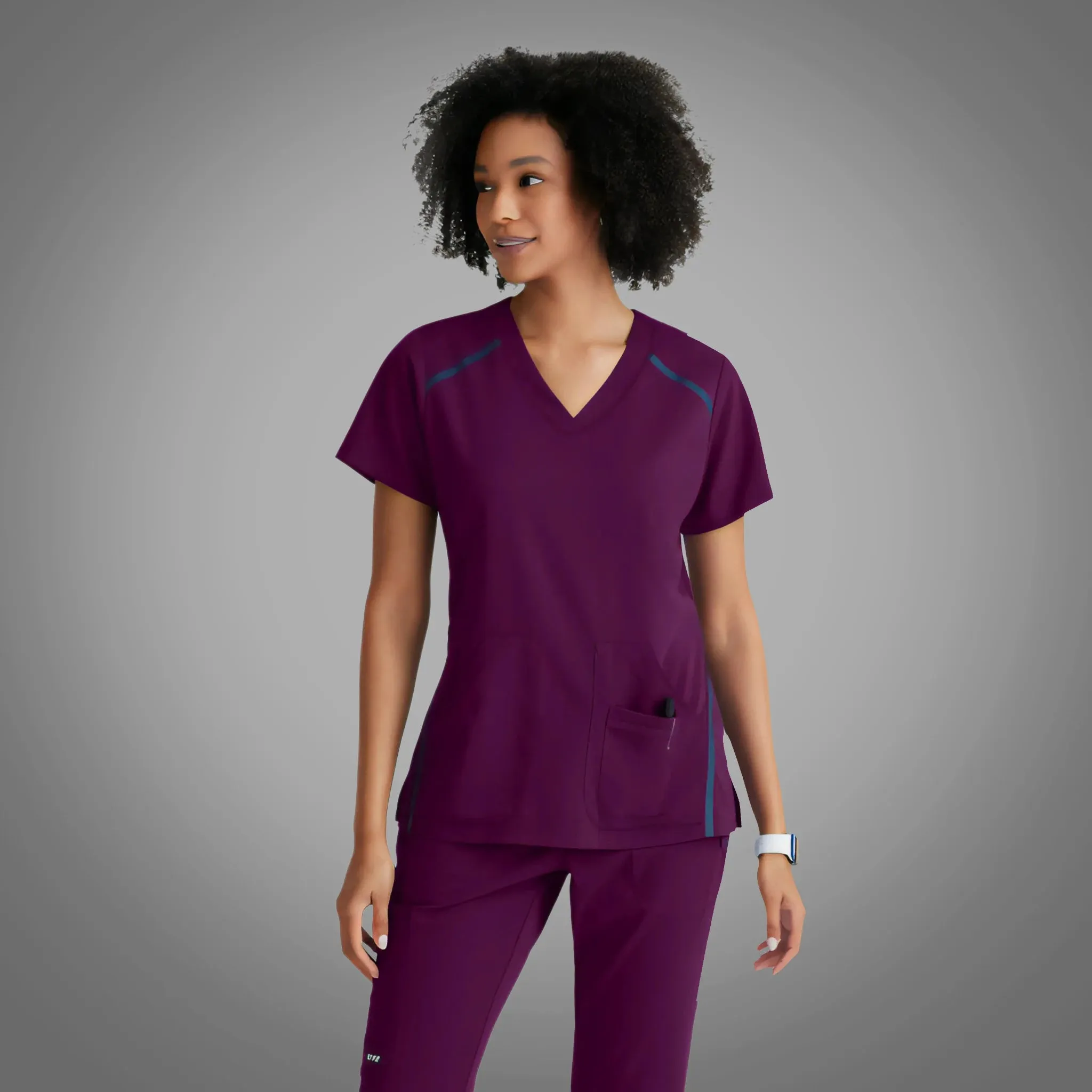 Grey's Anatomy Impact Crossover V-NK Women's Top 7188