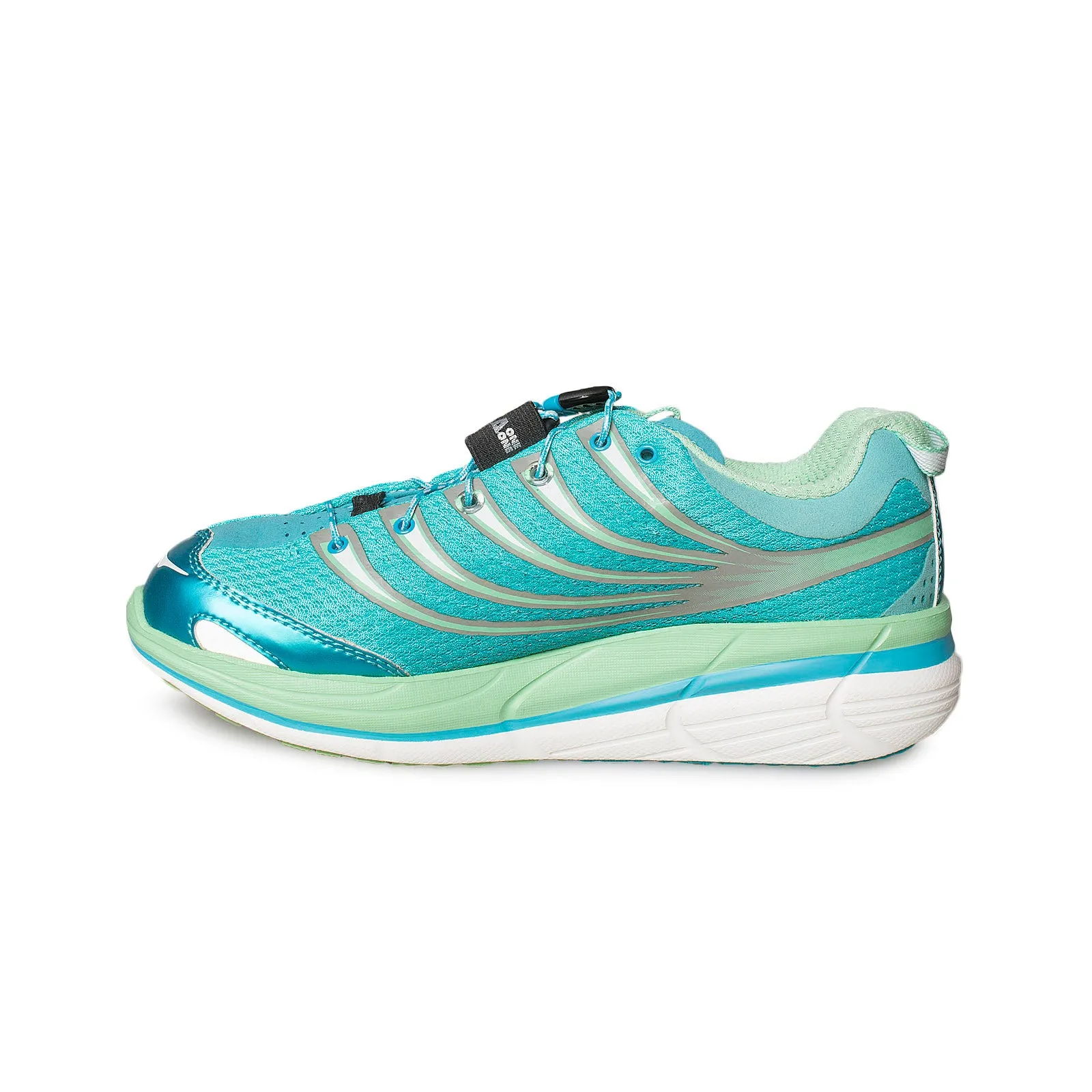 Hoka One One Stinson Trail Aqua / Green / White Running Shoes - Men's