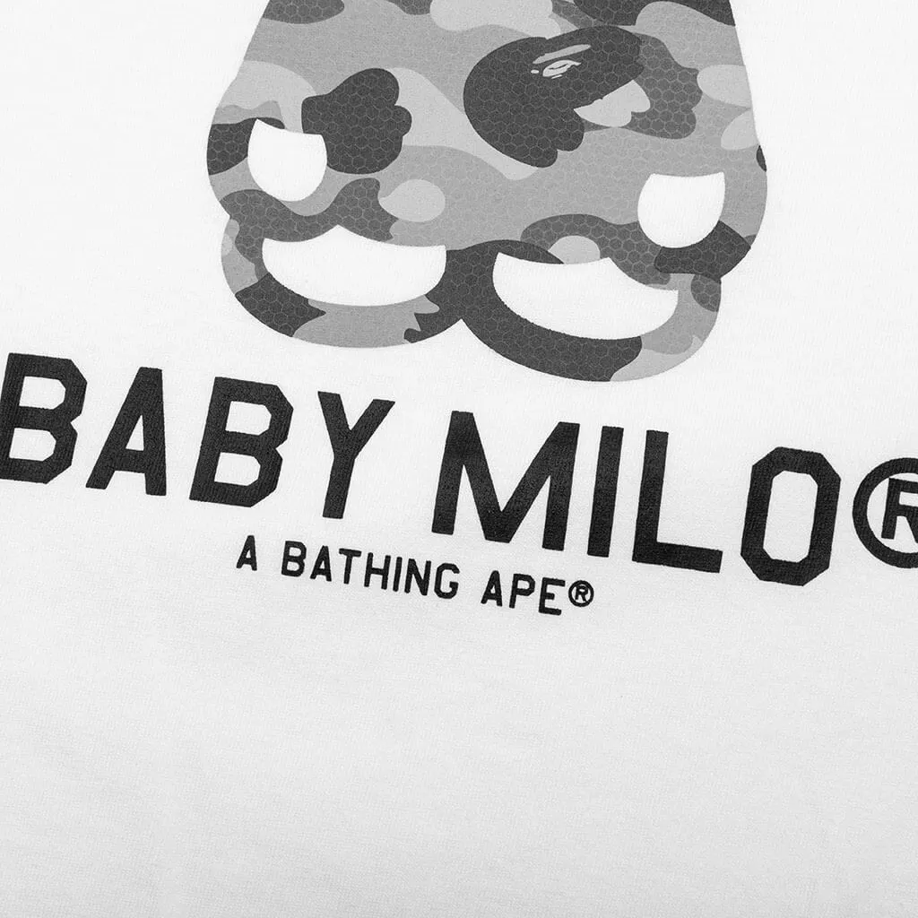 Honeycomb Camo Baby Milo Tee - White/Grey