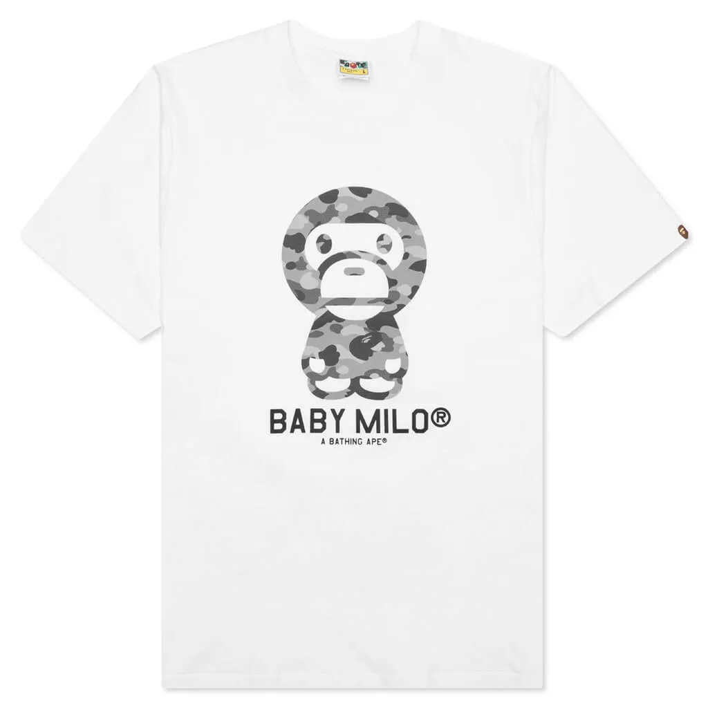 Honeycomb Camo Baby Milo Tee - White/Grey