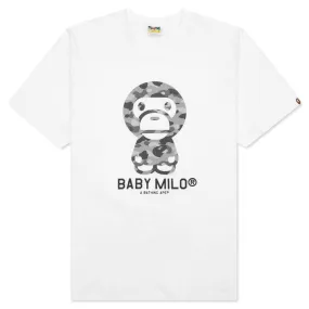 Honeycomb Camo Baby Milo Tee - White/Grey