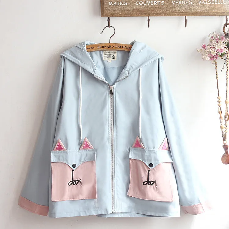 Japanese Cat Ear Hoodie Jacket AD12174