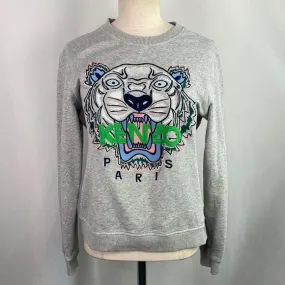 KenzoGreyTiger Face Sweatshirt