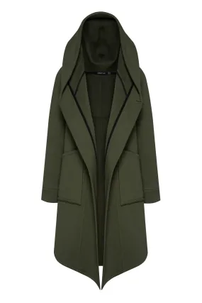 Khaki Hooded Coat