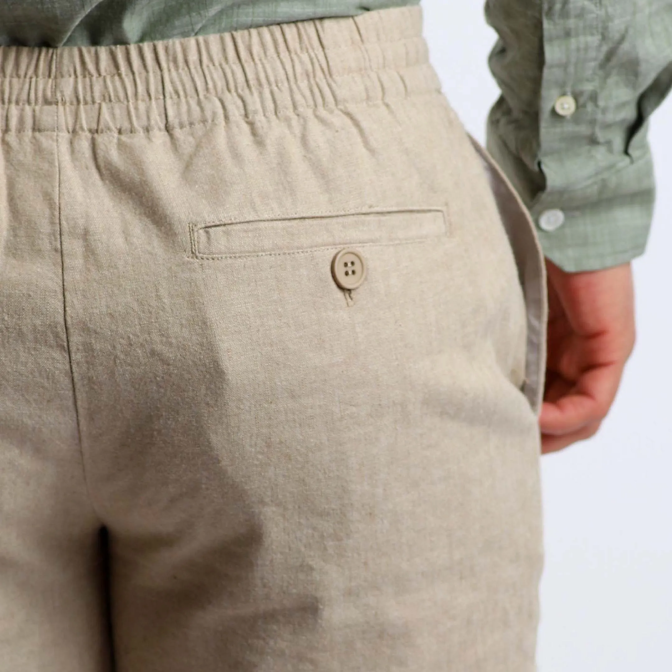 Khaki Linen Short