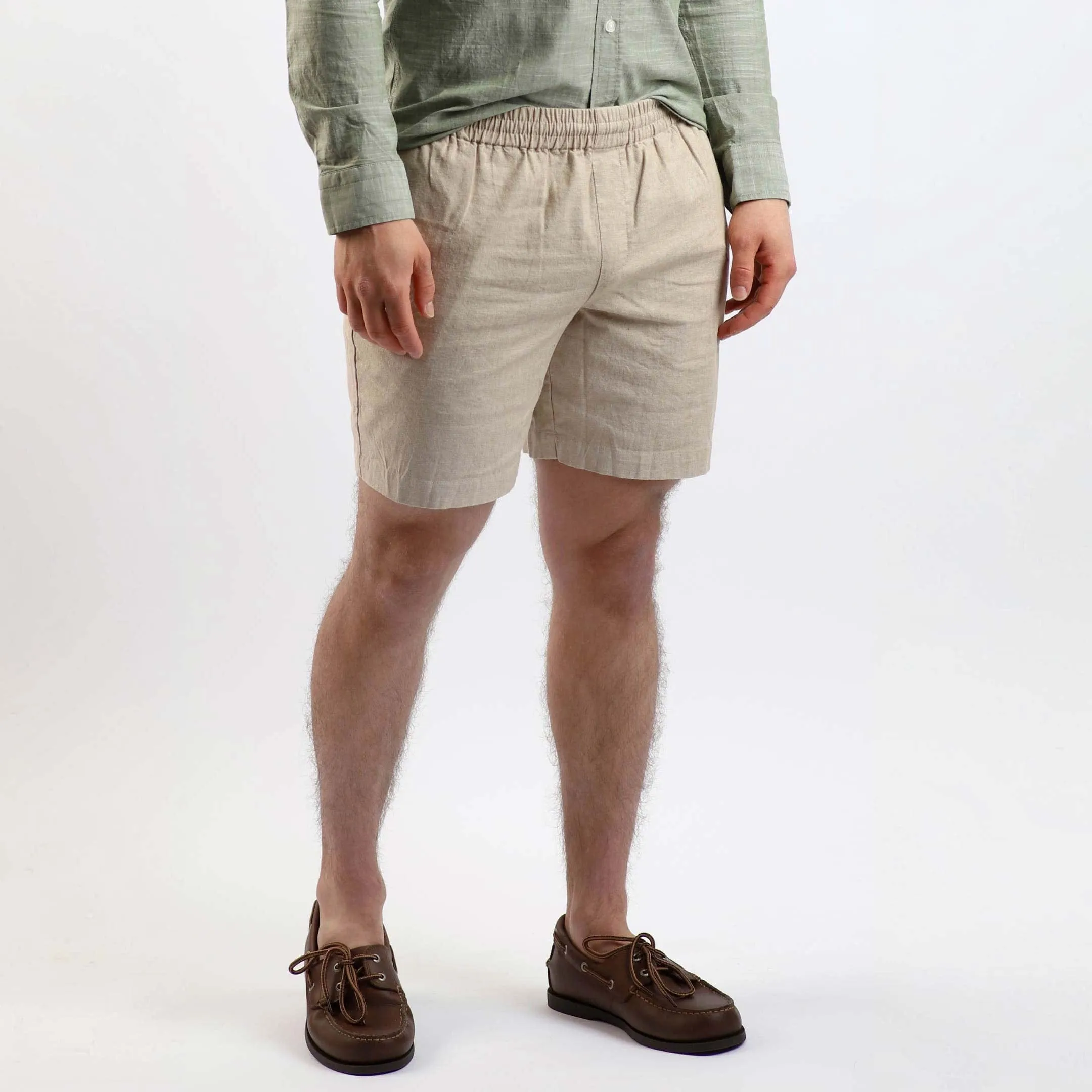 Khaki Linen Short