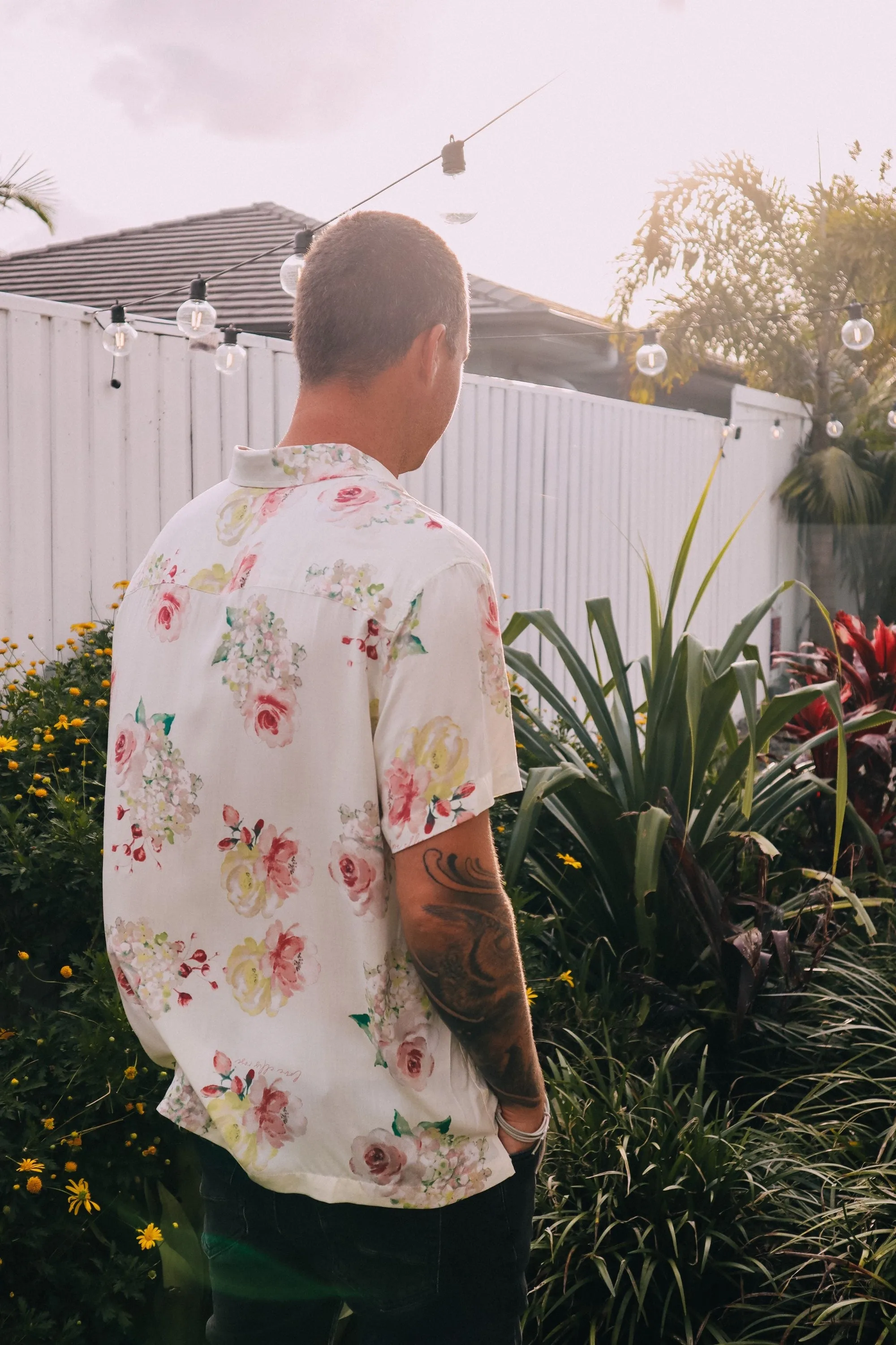 Men's Button Up Shirt - Exclusive Floral Dream