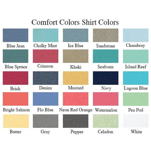 Monogrammed Comfort Colors Short Sleeve Pocket Tee