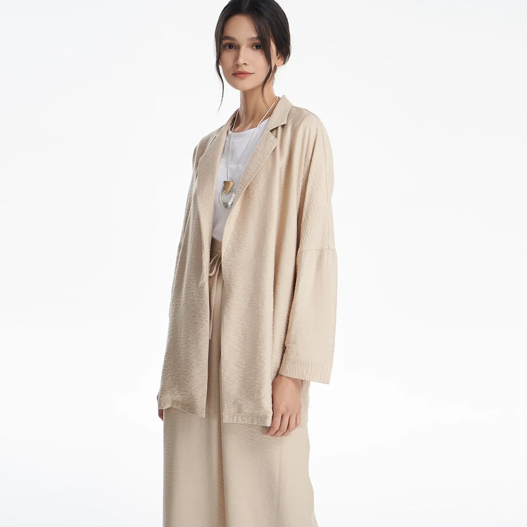 Open Textured Solid Outer Jacket