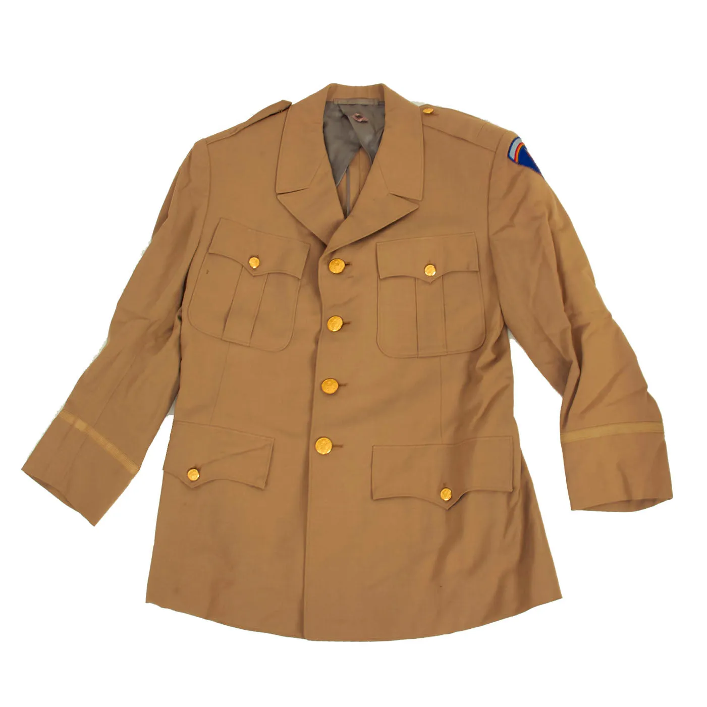 Original U.S. WWII to Post War Large Enlisted Uniform Grouping Featuring 2nd Infantry Division Class A Jacket - 11 Items