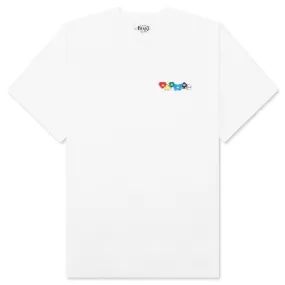 Printed Charm Logo Tee - White