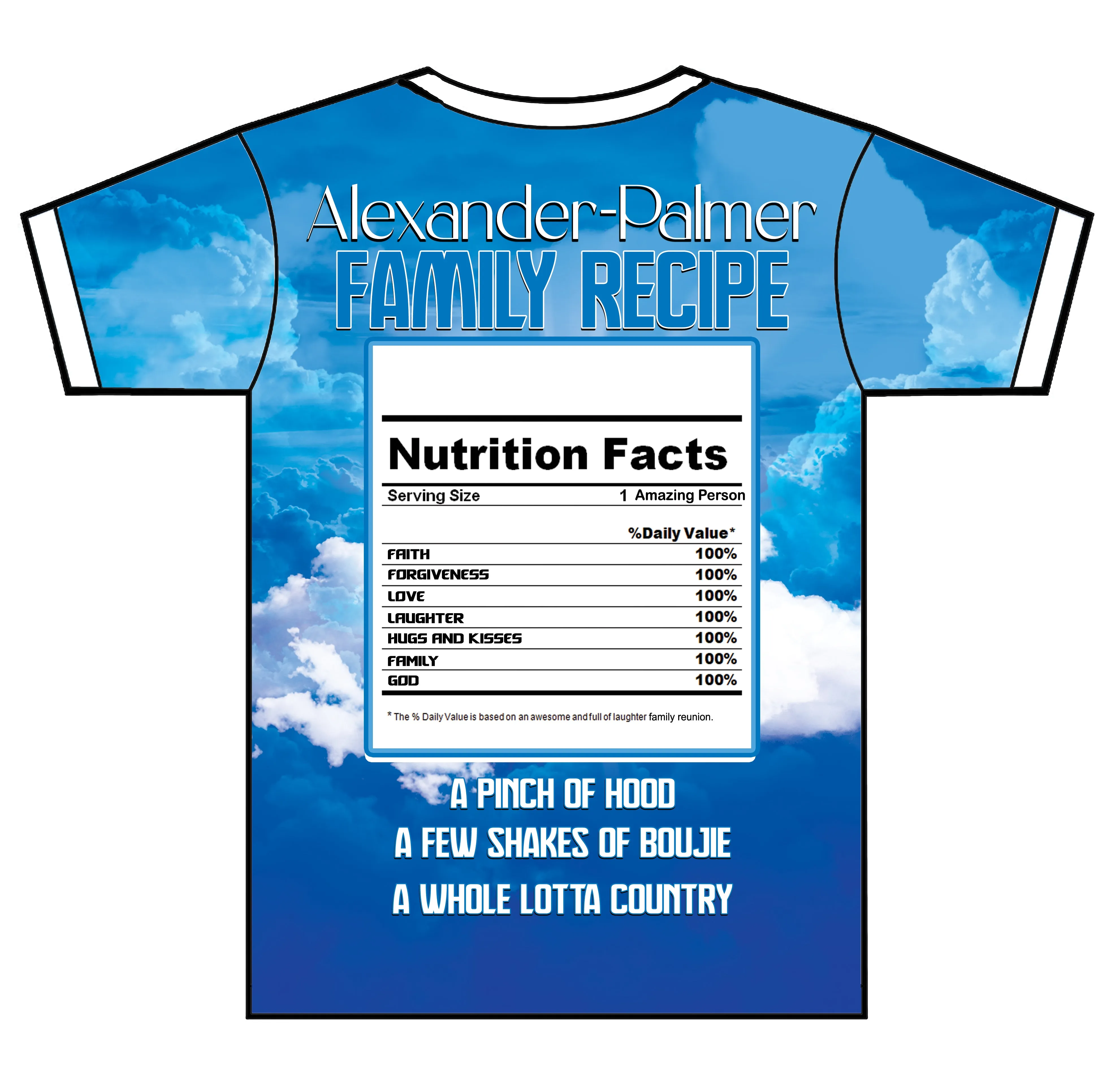 "Alexander Family Affair" Custom Designed Family Reunion 3D shirt