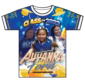 "Auyanna" Custom Designed Graduation 3D shirt