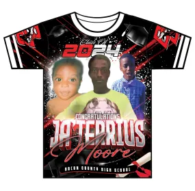 "Ja'Terrious" Custom Designed Graduation 3D shirt