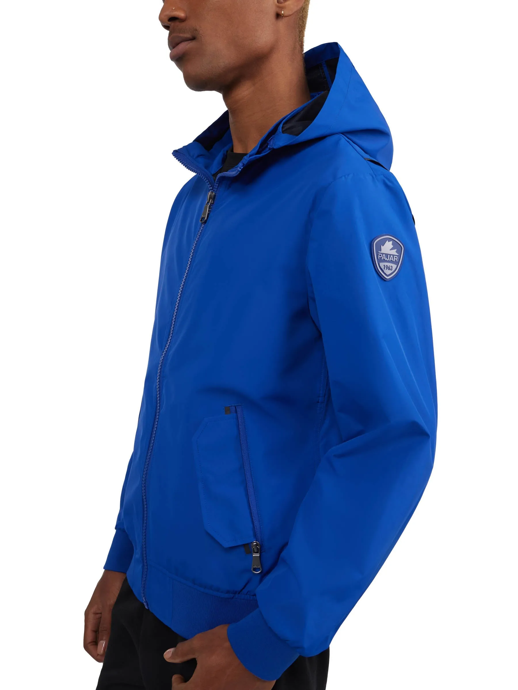 Riku Men's Golf-Style Rain Shell w/ Detachable Hood