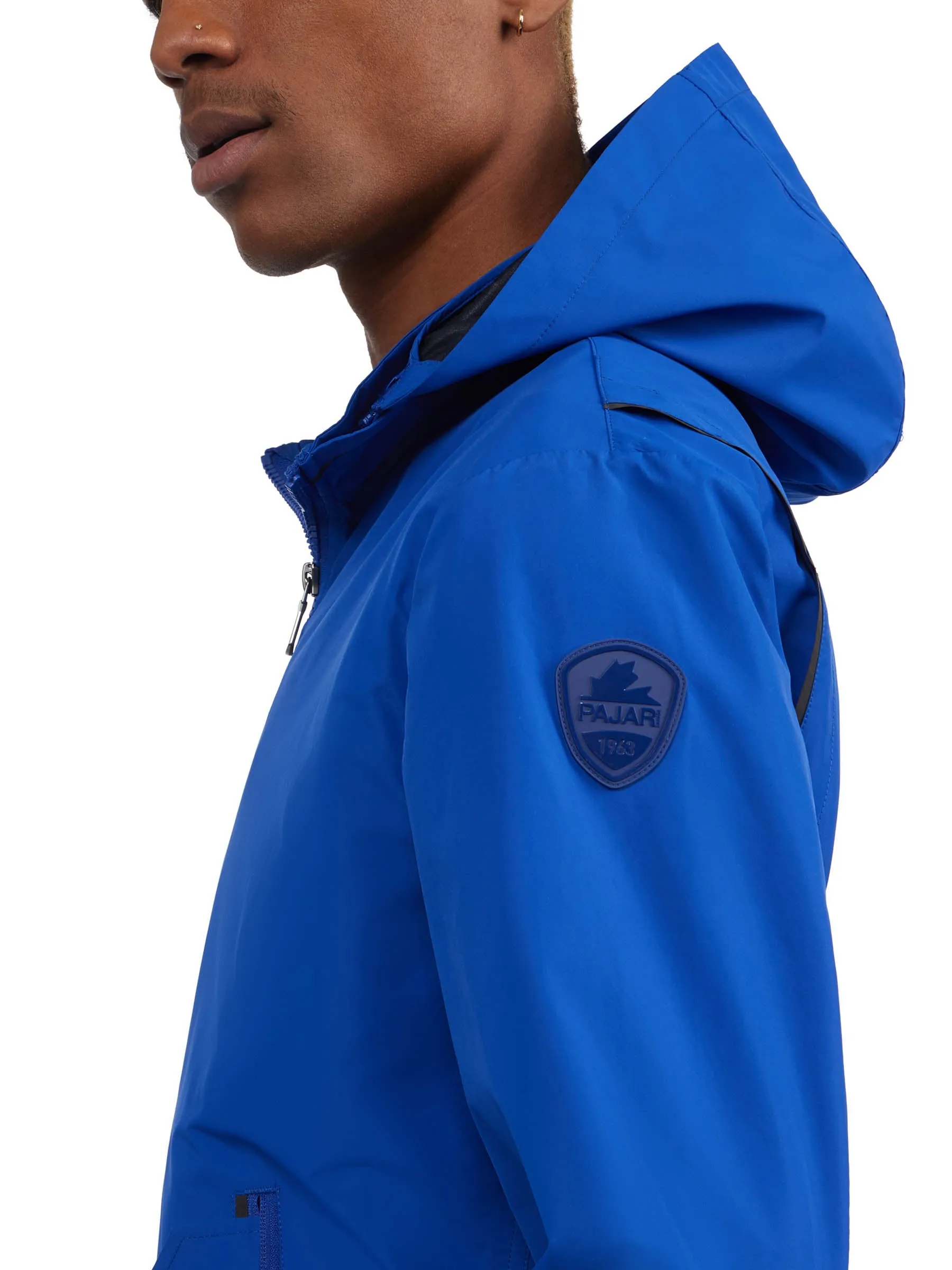 Riku Men's Golf-Style Rain Shell w/ Detachable Hood