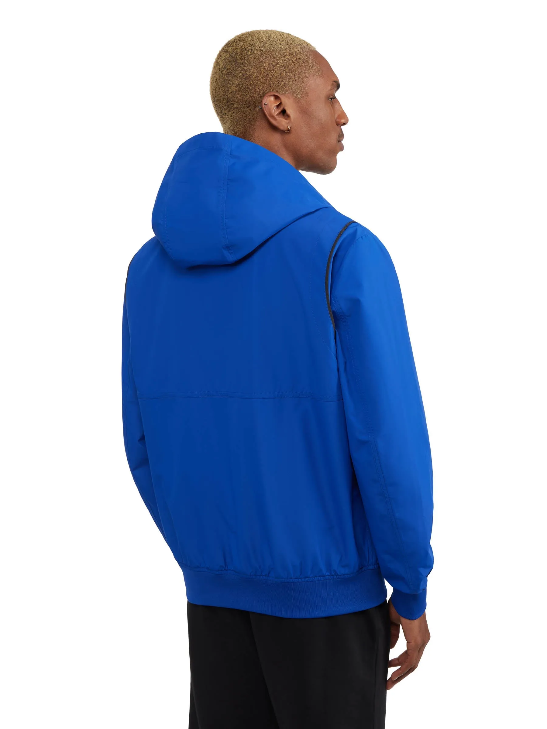 Riku Men's Golf-Style Rain Shell w/ Detachable Hood