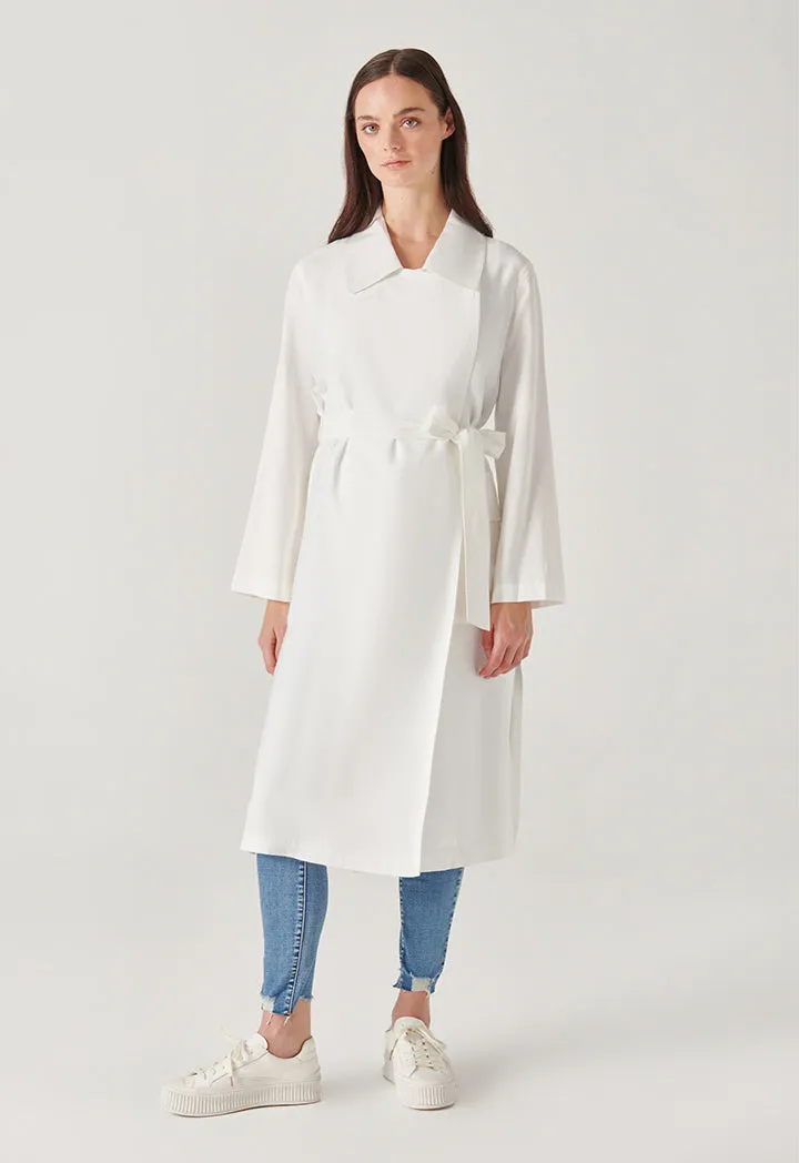 Solid Lightweight Side Slits Coat