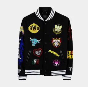 SP x WWE Logo Varsity Mens Jacket (Black)