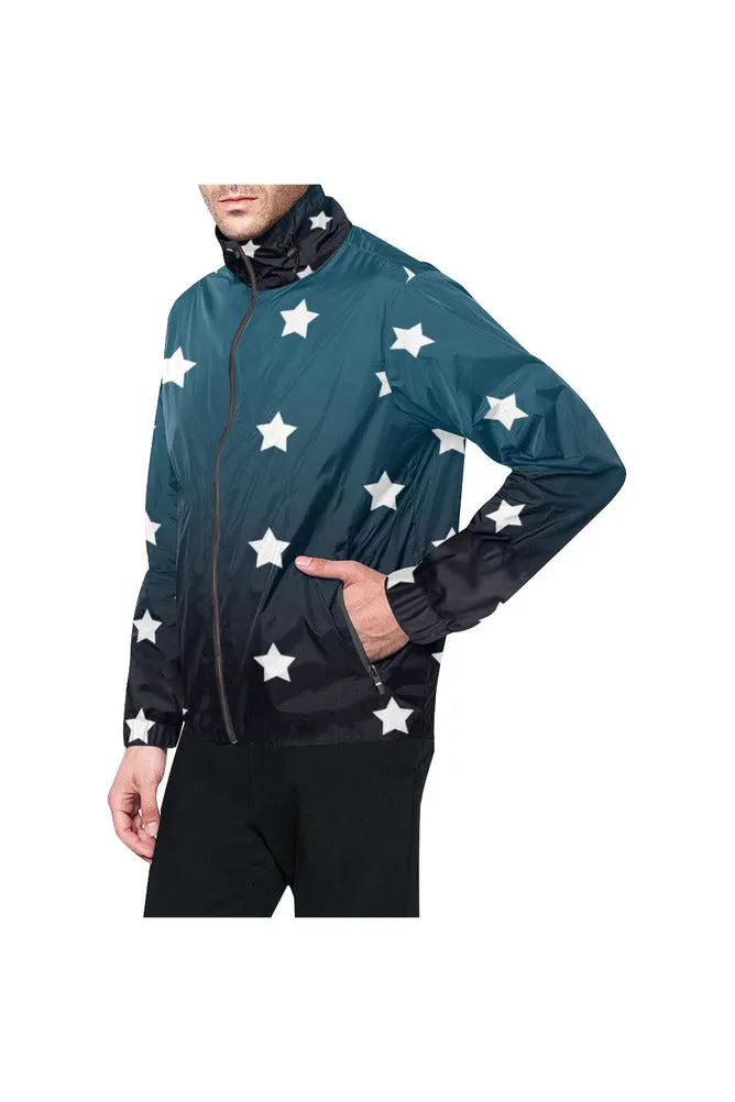 Starry Twilight All Over Print Windbreaker for Men