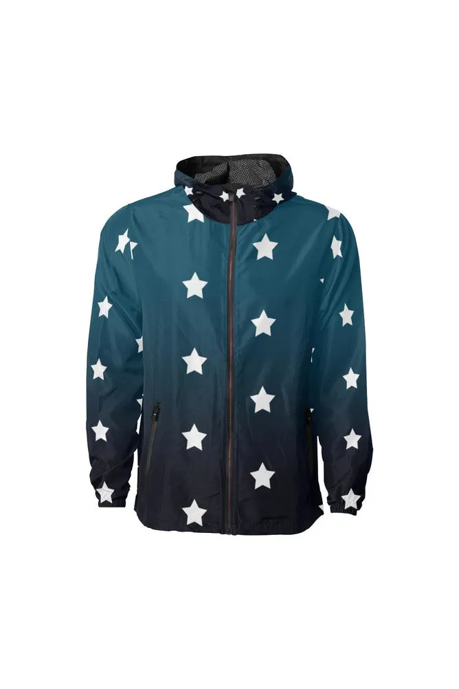 Starry Twilight All Over Print Windbreaker for Men