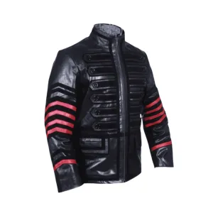 Steampunk Tunic Leather Shirt Jacket for Men